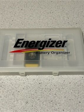 Energizer Battery Organizer - Clear Plastic Case